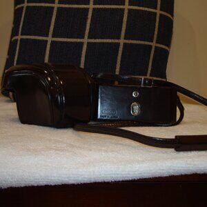 Vintage Nikon Nikkormat Brown Leather Hard Case w/Strap GOOD CONDITION!